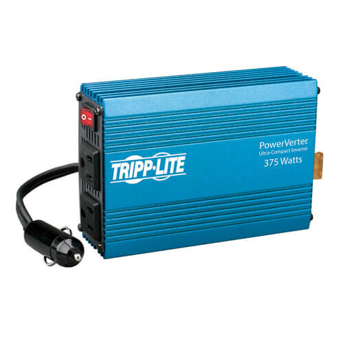 375W PowerVerter Ultra-Compact Car Inverter with 2 Outlets
